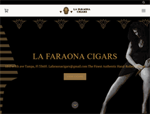 Tablet Screenshot of lafaraonacigars.com